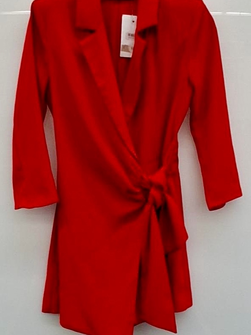 NWT Zara Red Wrap Blazer Jumper XS